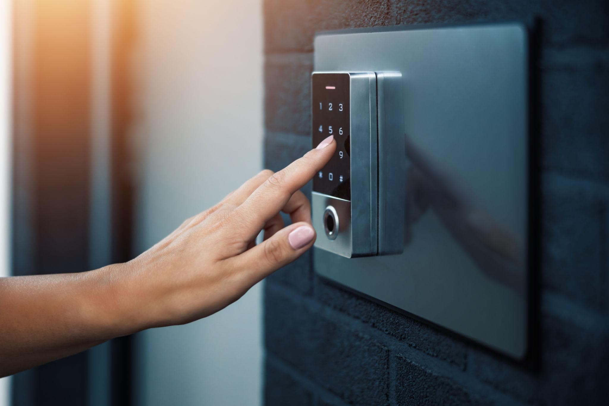 Home door entry system using a residential GSM intercom SIM
